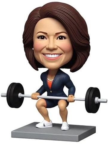 mydedor Individueller Wackelkopf, personalisierter Wackelkopf für den ganzen Kopf, handgefertigte Wackelköpfe, individuelle Dekoration für Langhantel, Frauen, Dekoration oder einzigartige Geschenke