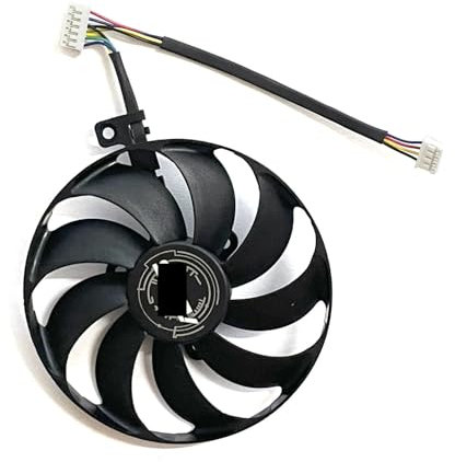 QKFTCSDW T129215SY 7PIN 87MM RTX2080TI GPU-Lüfter kompatibel mit RTX2070 ROG RTX 2060 Super 2080 Ti RX 5600 XT RX 5700XT Graphics FA(1 Fan 6PIN)