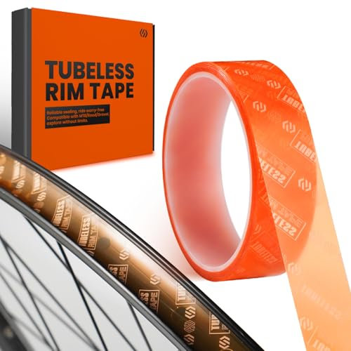 CNCLOL Fahrrad Tubeless Felgenband,Tubeless Band 27mm Rim Tape 10m - Haftklebstoffe Fahrrad Klebeband für Schlauchlose Fahrradreifen MTB,Rennrad, Gravel, Mountain,Road Bike.Semi-transparent