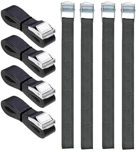 Spanngurte Kurz Zurrgurte mit Klemmschloss Schwarz Schnappverschluss 40CM X 8 Befestigungsgurte Fahrrad Spanngurt Gepäckträger für Motorrad Fahrradträger Gepäck Gepäckpakete Bündeln von Transportern