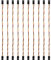 Gadpiparty 10Pcs Rainbow Jumper Wires Female to Female Breadboard Connector for Pcb for Digital Cameras Laptops and LCD Monitors