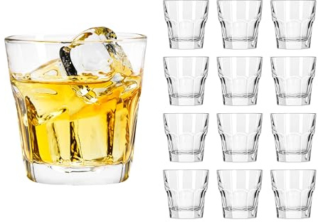 Libbey 70673 Whiskyglas GIBRALTAR, Pressglas, Rocks-Glas, 12er Set, 207 ml