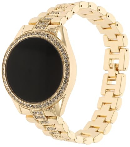 Modische Damenarmbanduhr mit Strasssteinen Led, Einschulung Feier Gold | Metall und Glas, Leicht zu Tragen, für Schule und Dating, Elegante Damenuhr