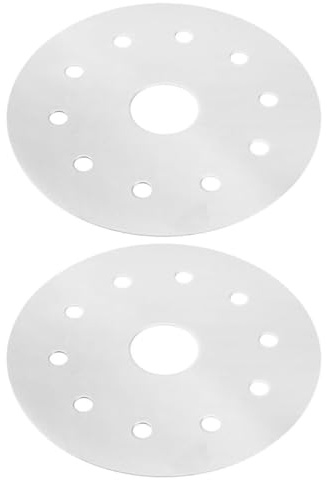 FUOYLOO Wärmeleitfolie Induktionsadapter 2 Stück Metallene Wärmeleitplatte 13cm für Induktionskochfeld und Camping Kochgeschirr