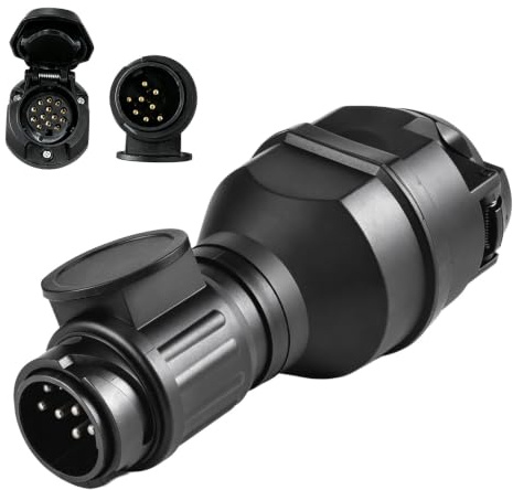 12V LED Anhänger Adapter,13-Polig Auf 7-Polig | Beleuchtungsadapter,Im Europäischen Standard,Mit Can-Bus,Geeignet Für Anhänger, Wohnmobile Und Pkws