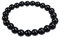 Lebensquelle Plus Schörl Kugelarmband | 8mm Perlen Kugeln | 19cm dehnbares Armband schwarzer Turmalin
