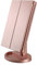 deweisn Lighted Vanity Makeup Mirror with 3X/2X/1X Magnification, 21 LED Lights and Touch Screen Dimmable Mirror, Two power Supply Mode Tabletop Makeup mirror,Travel Cosmetic Mirror(Rose Gold)