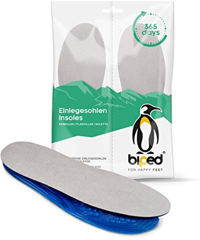 biped Gel Einlegesohlen zum Zuschneiden – Für Freizeit und Businessschuhe z1012 (42-46)