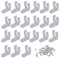 Yushulin 100 Stück 1/2 Zoll LED Lichtschlauch Clips Halter mit 200 Stück Schrauben Klare PVC Montage Seil Licht Montage Clips