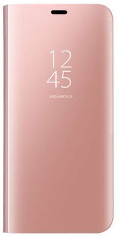 Dedux Mirror Plating Flip Stand Case for Samsung Galaxy A10.Rose Gold