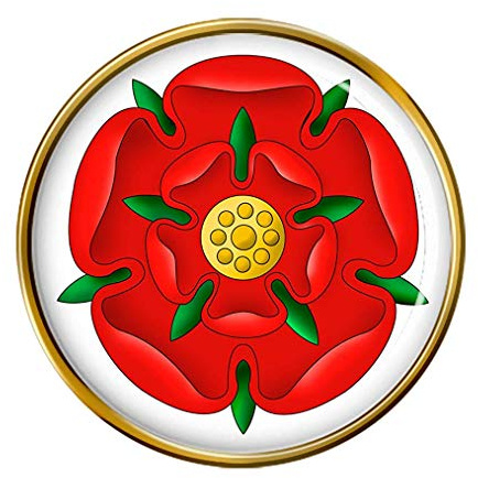 Red Rose of Lancaster Pin Badge