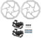 Jadeshay Fahrradgriff Mountainbike Mechanische Scheibenbremse Radfahren Fahrrad vorne hinten Set mit 160mm Rotoren