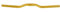 Aigend Fahrrad-Riser-Lenker - Aluminium-Mountainbike-Road-Lenker mit festem Gang Lenker 25,4 mm * 520 mm(Gold)