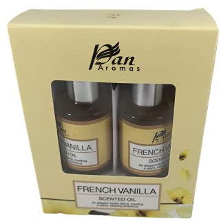 Set mit 2 Aromatherapie-Ölen, 10 ml, Aromatherapie-Set, 2 x 10 ml, Duftöle für Haus, Potpourri, Duftöle, zum Brennen von 2 Stück (Vanille)