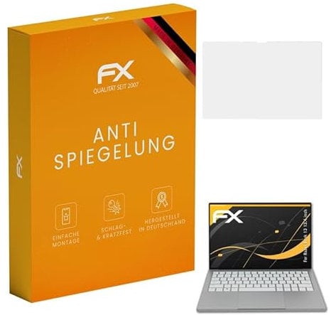 atFoliX Panzerfolie kompatibel mit Razer Book 13 13.4 inch Schutzfolie, entspiegelnde und stoßdämpfende FX Folie (2X)