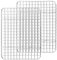 Joyfair Baking Rack Pack of 2, Stainless Steel Baking Cooling Rack Set for Cooking/Baking/Roasting/Grilling/Drying, Rectangle 29.8 x 22.9cm, Oven & Dishwasher Safe