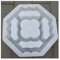 ZJCNHY Betonformen, 30 cm, traditionell, antik, 3D-Geo-Blume, hohl, quadratisch, stark, Beton, Zement, Ziegelstein, Wandpflasterstein, Fliesenform, Fliesenform, 30 cm