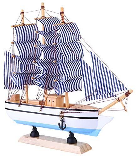 Milisten Modellbausatz Auto Modellbausatz U96 Holzmodell Schiff Segelboot Dekoration Yacht Holzsegelboot Modellierung Kit Home Office 24Cm 2 Modellbausatz Auto Black Pearl Modellschiff