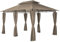 Mondeer Gartenpavillon 3x4m, Premium Pavillon Seitenwänden mit Reißverschlüssen, Metallrahmen Stabil 180g/m² Dachplane Wasserdicht, Luxus Modern Stil, Khaki