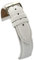diloy XL Lederarmband für klassische Uhr glattes genähtes Rindsleder gepolstert Speziallänge Größen 10mm 12mm 14mm 16mm 18mm 20mm 22mm 24mm 26mm 28mm 30mm 302EL Weiß 26mm