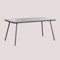SKLUM Rechteckiger Gartentisch 160x90 cm aus Glas und Aluminium Arhiza -
