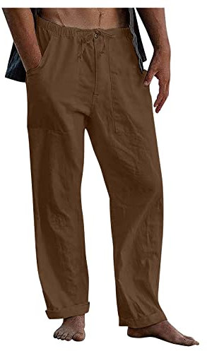 Wanderhose Herren Lang Wanderhose Sporthose Trainingshose Sommer Trekkinghose Hose Tactical Stretch Jagdhose Sportkleidung Jogging Weisse Herr Hosen M-Braun L 512