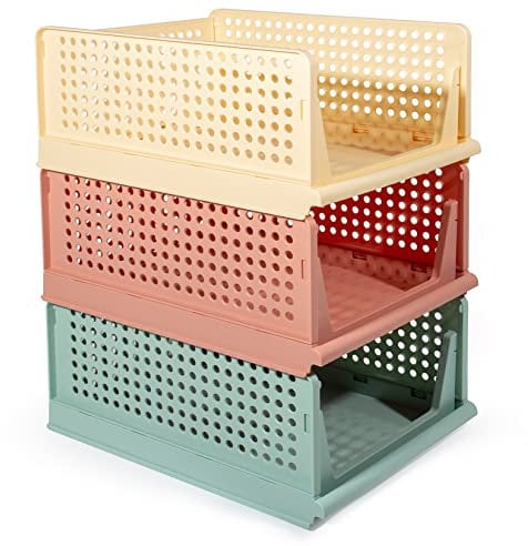 GREELUE Schrank Organizer Kleiderschrank 3 Stück, Faltbare Aufbewahrungsbox, Ordnungssystem für Schubladen, Schließfächer, Kleiderschränke (Farben)
