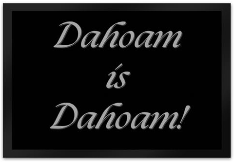 speecheese Dahoam is Dahoam Fußmatte XL in 40x60 cm mit Spruch EIN praktischer Türvorleger für das Treppenhaus Motiv bayrisches Spruch Fußabtreter Türmatte Zuhause Mann Frau bayrischem Zitat