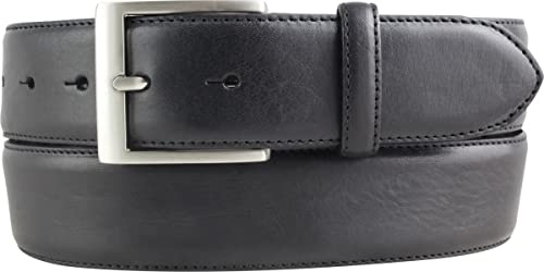 BELTINGER Hochwertiger Jeansgürtel aus Vollrindleder 4,0 cm | Bombierter Ledergürtel Herren 40mm | Jeans-Gürtel made in Italy
