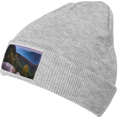 ZISHAK Canadian Smokey Mountain Cliff trendige Strickmütze für Erwachsene, Unisex, perfekte lässige Mütze für alle Anlässe, Canadian Smokey Mountain Cliff, Einheitsgr��e