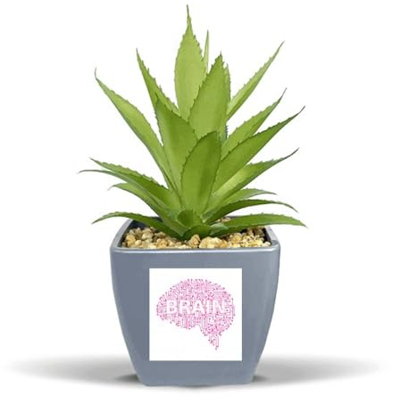 no/no Brain Circuit Board Art Deco Fashion Fake Ananas Blumentopf Vase Mini Decor