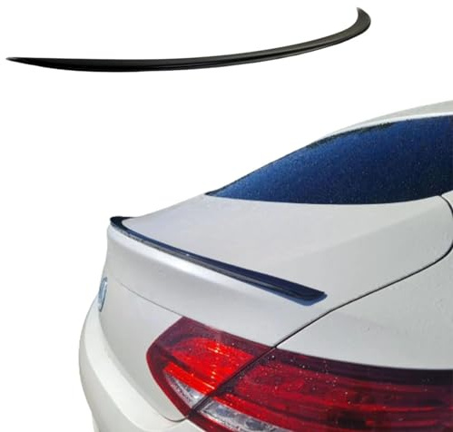 Heckspoiler Spoilerlippe für Mercedes-Benz C-Klasse W205 Limo Slim Design Schwarz Glanz