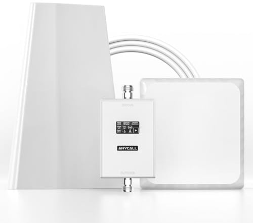 ANYCALL Amplificador Señal Movil para Banda 3/20, Amplificador de Cobertura Movil para Casa Oficina Sótano, 4G LTE 3G gsm 2G Amplificador Cobertura Movil para Movistar Orange Vodafone Más Yoigo
