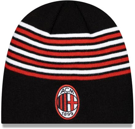 New Era Wintermütze Skull Beanie - Stripe AC Mailand schwarz