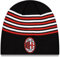 New Era Wintermütze Skull Beanie - Stripe AC Mailand schwarz