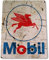 Targa in latta con logo Mobil Rust Auto Grease Art Gas Oil Garage Station Pump Vintage Targa in latta 19,8 x 30 cm (lunghezza x larghezza)