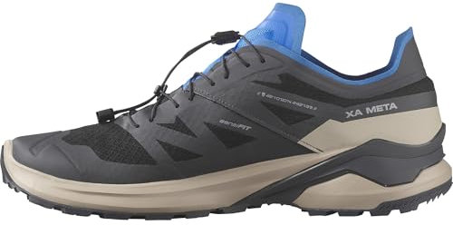 Salomon Herren Xa Meta Gore-tex Made in France Hiking Shoe, Black Oxford Tan French Blue, 41 1/3 EU