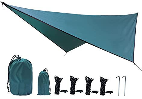 WEITINGKKK camping refugio hamaca lona, Lona Lona Refugio Carpa portátil Lona for mochileros Senderismo Senderismo Pesca Picnic