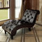 Willood Chaiselongue Braun Kunstleder Knöpfe Relaxsessel Liegesessel Komfortliege