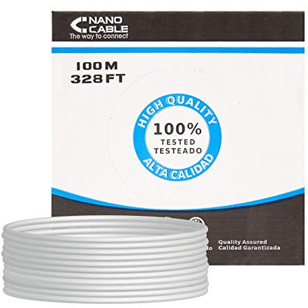 Blendend Cable de red Cat.6 UTP rígido AWG24 de 100 m, ideal para conexiones rápidas y estables en redes domésticas y empresariales.