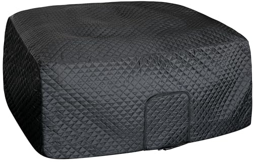 Tlswshsy Quadratische, isolierte aufblasbare Whirlpool-Thermoabdeckung, 183,9 x 68,9 cm, energieeffiziente Whirlpool-Abdeckung mit Reißverschluss-Tür, staubdicht