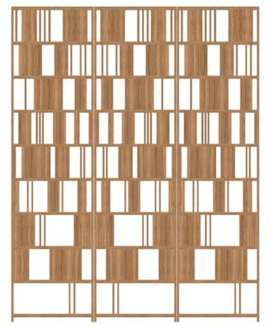 XLIHAWY Raumteiler Aus Massivholzpaneelen, 1,8 M Hoch Freistehend Individuelle Sichtschutzwände, Faltbare Holzwandtrennwand Für Zuhause Büro Schlafzimmer(1.8x1.8m)