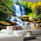 ANALTIRCE Nature Waterfall Wallpaper, Forest Sofa Background Wallpaper, 137×100 Wall Art Mural Large Photo Wallpaper for Living Room, Bedroom, Dinning Room