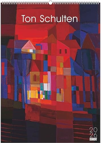 DUMONT - Ton Schulten 2026 – Kunst-Poster-Kalender 50 x 70 cm, Wandkalender mit farbenstarken Landschaftsmosaiken für Kunstliebhaber