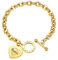 Gamtic Geschenke Mama Armband Damen - Edelstahl Gold Herz Charm Armband Damen mit Gravur, Elegant Kettenarmbänder mit OT Schnalle, Schmuck für Mama, Muttertag Geburtstags Weihnachten Geschenk