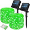 Vulisox Solar String Lights Outdoor, Fairy Lights Waterproof, 2 Pack Total 12M/ 40Ft 120LEDS/ 8 Mode Copper Wire Solar Lights Outdoor Garden for Party, Trees, Camping, Decorations (Green)