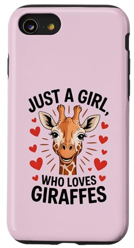 Funny Giraffe Design For Women Girls Safari Giraffe Lovers Case for iPhone SE (2020) / 7 / 8