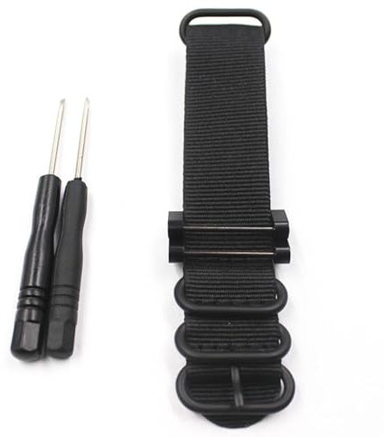 Watch Band Nylon 24mm Replacement for Suunto Core Essential Textile Weave Strap Canvas Kit Adapter Loctite Screw Tools