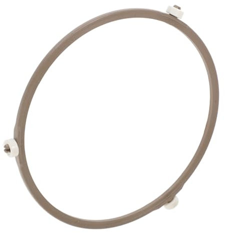 DIYEAH Soporte giratorio de vidrio anillos giratorios de microondas estante para platos giratorios para microondas tocadiscos soporte para giras anillos de rueda de apoyo AbS Marrón