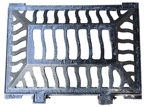 SXYCKRUI Grille Caillebotis Métallique Encastré, Grille Caniveau avec Base, Caniveau Carrée pour Allée, Béton, Cour(40 * 60 * 15cm/15.7 * 23.6 * 5.9in)